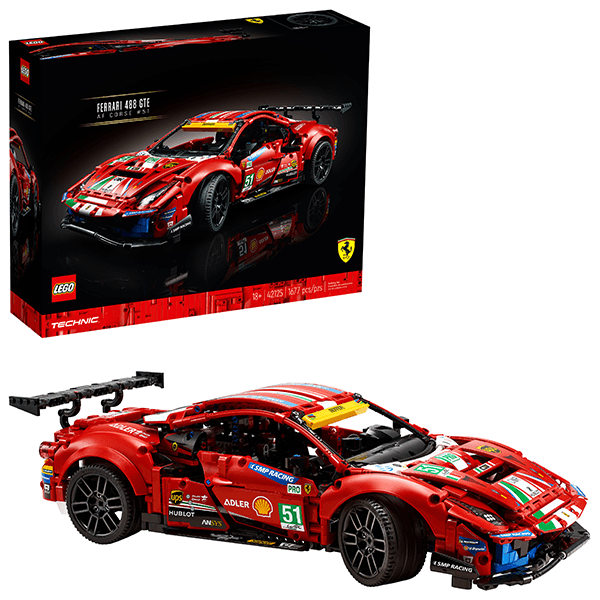Discontinued LEGO® Technic™ 42125 Ferrari 488 GTE AF Corse #51