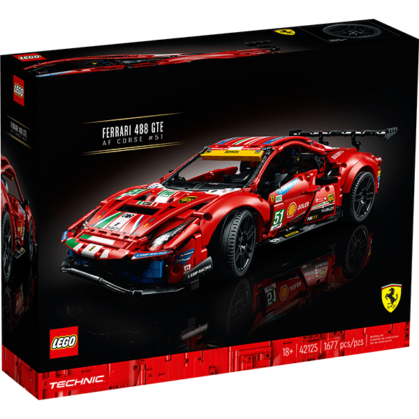 Discontinued LEGO® Technic™ 42125 Ferrari 488 GTE AF Corse #51