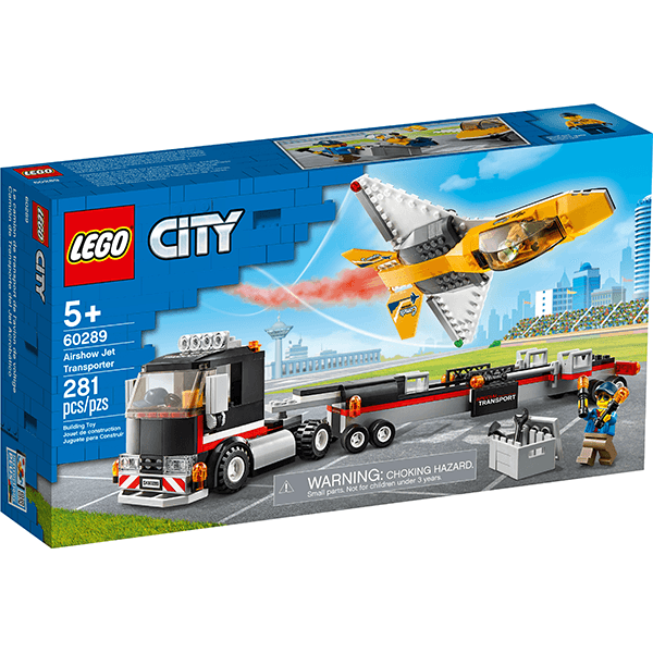 Discontinued LEGO® City 60289 Airshow Jet Transporter