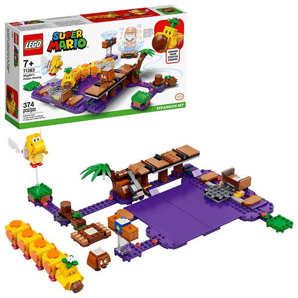 Discontinued LEGO® Super Mario™ 71383 Wiggler's Poison Swamp Expansion Set
