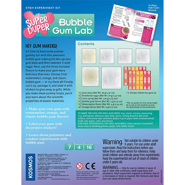 Thames & Kosmos Super Duper Bubble Gum Lab