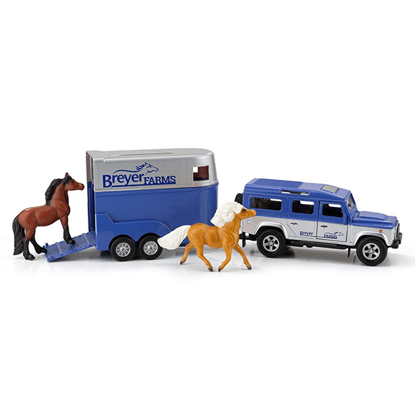 Breyer Reeves Land Rover and Tag Along Trailer