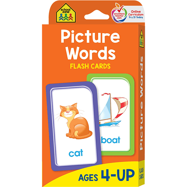 School Zone Picture Words Flash Cards