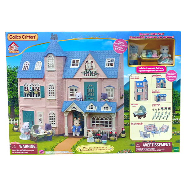 Calico Critters Deluxe Celebration Home Gift Set