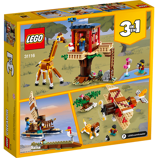 Discontinued LEGO® Creator 3 in 1 31116 Safari Wildlife Tree House