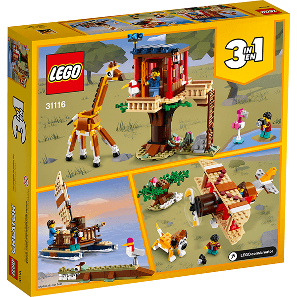 LEGO® Creator 3 in 1 31116 Safari Wildlife Tree House