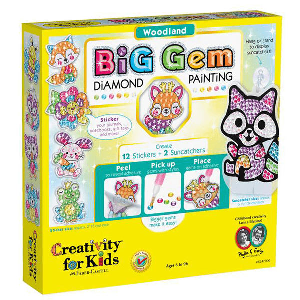 Creativity for Kids Big Gem Diamond Painting - Woodland