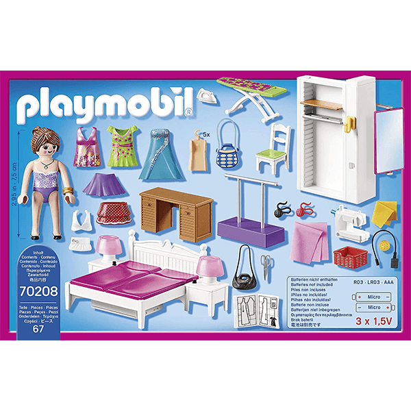 Playmobil Bedroom with Sewing Machine