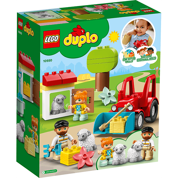 Discontinued LEGO® DUPLO® 10950 Town Farm Tractor & Animal Care