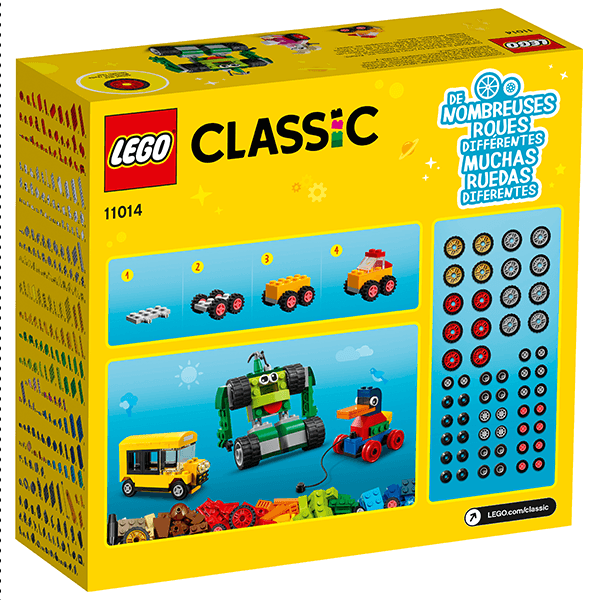 Discontinued LEGO® Classic 11014 Bricks and Wheels