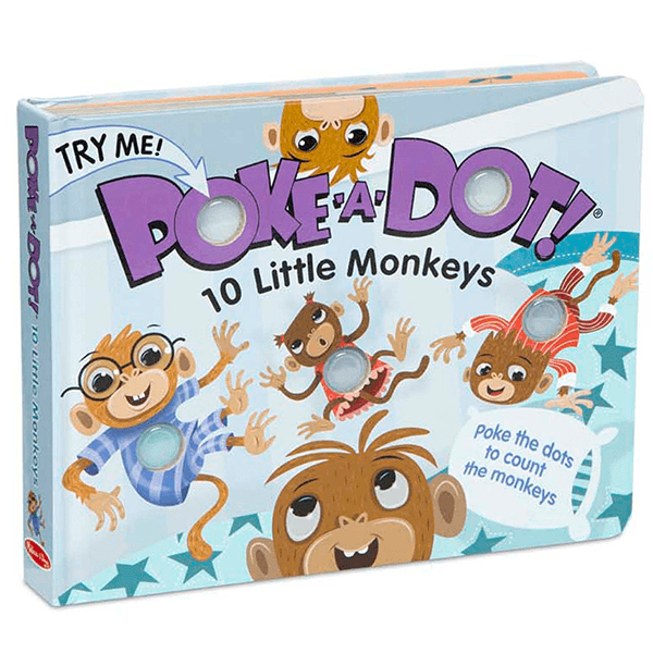 Melissa & Doug Poke-a-Dot 10 Little Monkeys Hardcover