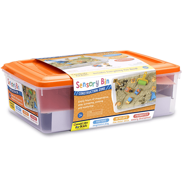 Creativity for Kids Sensory Bin - Construction Zone