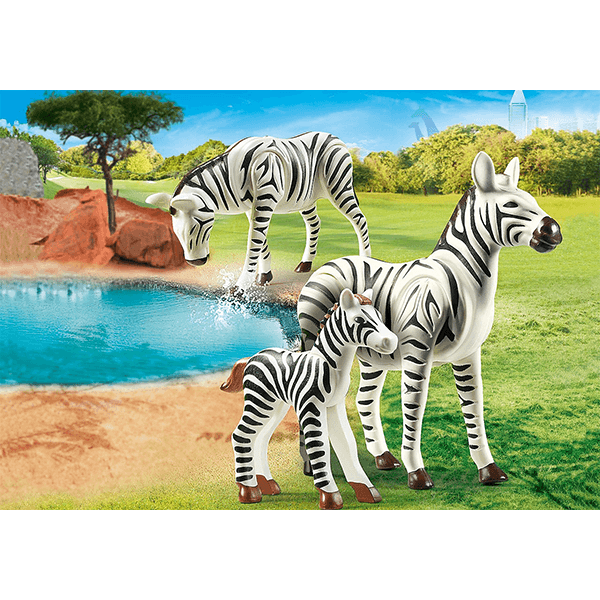 Playmobil Zebras with Foal