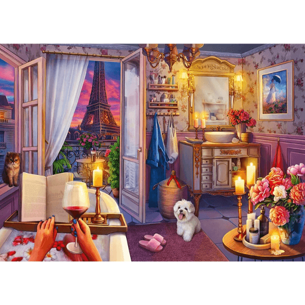 Ravensburger Cozy Bathroom 500 Piece Puzzle