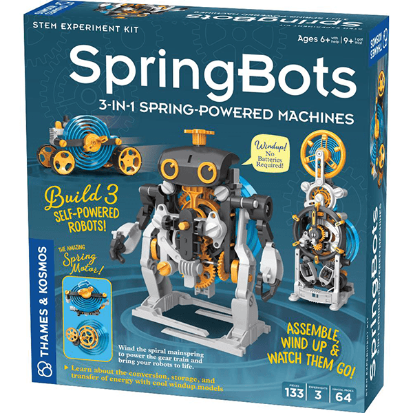 Thames & Kosmos Springbots: 3-in-1 Spring-Powered Machines