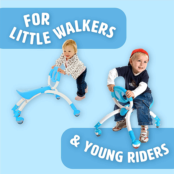 YBike Pewi Blue Ride-On Toy and Walking Buddy