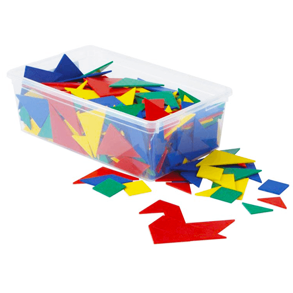 Hand2Mind Plastic Tangrams Classroom Kit