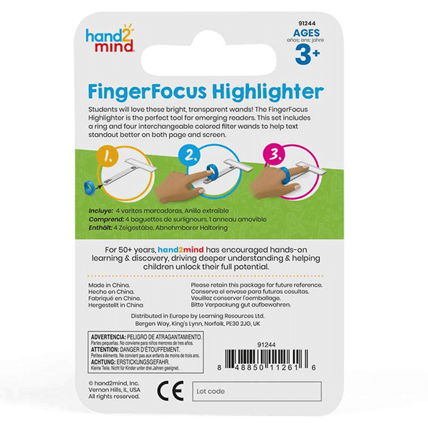 Hand2Mind Finger Focus Highlighter