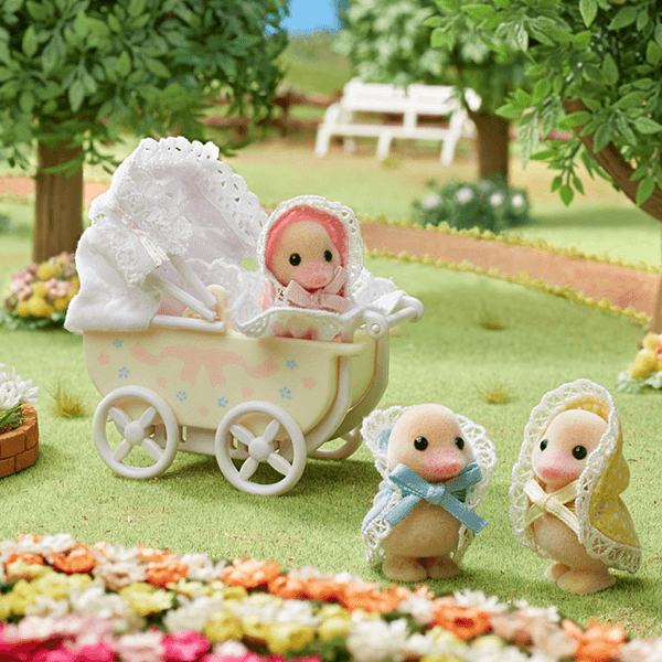 Calico Critters Darling Ducklings Baby Carriage