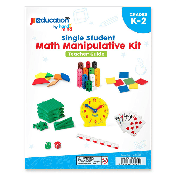 JR Education Single Student Math Manipulative Sets (Kindergarten - Grade 2) 4 Sets