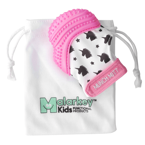 Malarkey Kids Munch Mitt Pink Unicorns