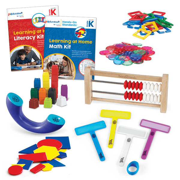 JR Education Learning at Home Math and Literacy Kit (Kindergarten)