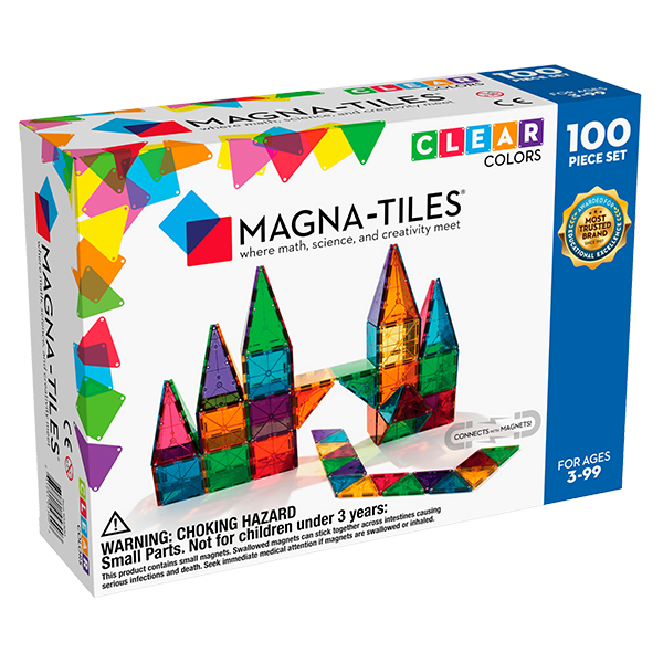 Magna-Tiles® Clear Colours 100-Piece Set