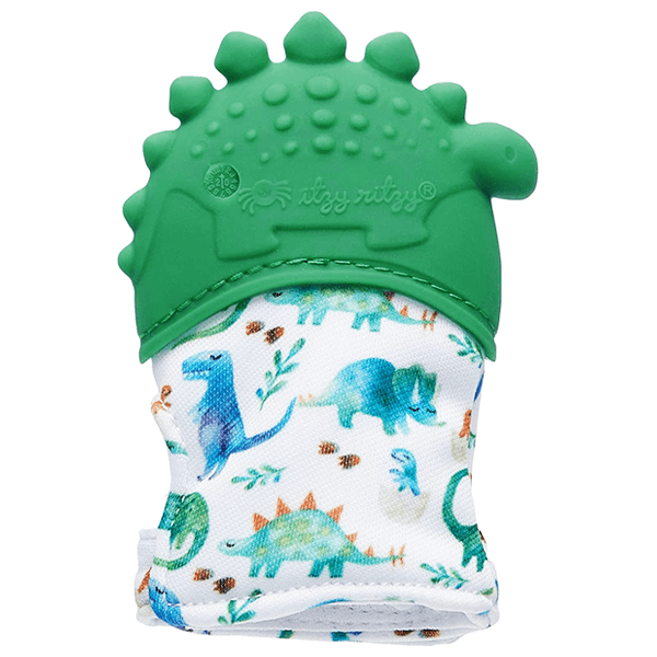 Itzy Ritzy Itzy Mitt Silicone Teething Mitts - Dinosaur