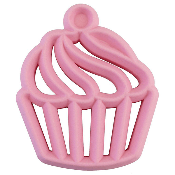 Itzy Ritzy Chew Crew Silicone Baby Teethers - Cupcake