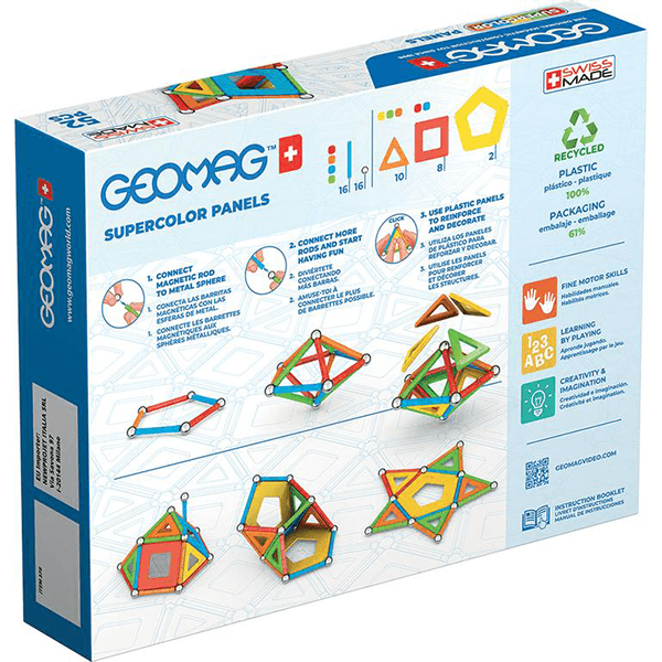 GeoMag Supercolour Recycled Set (52 Pieces)