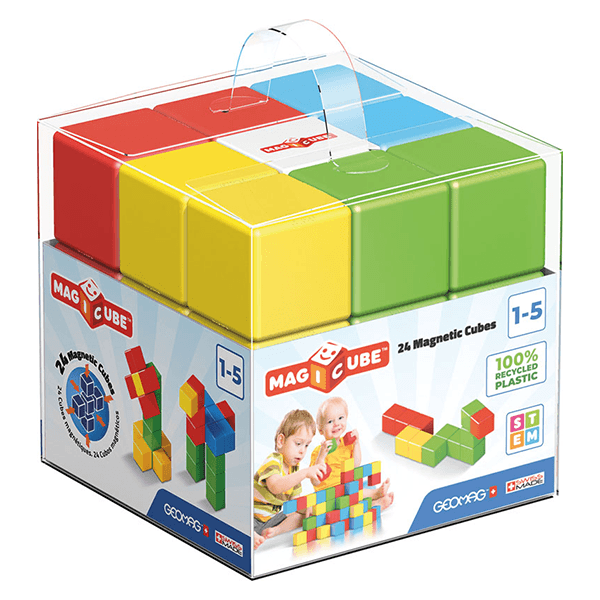 GeoMag Magicube Crystals Recycled Set (24 Pieces)
