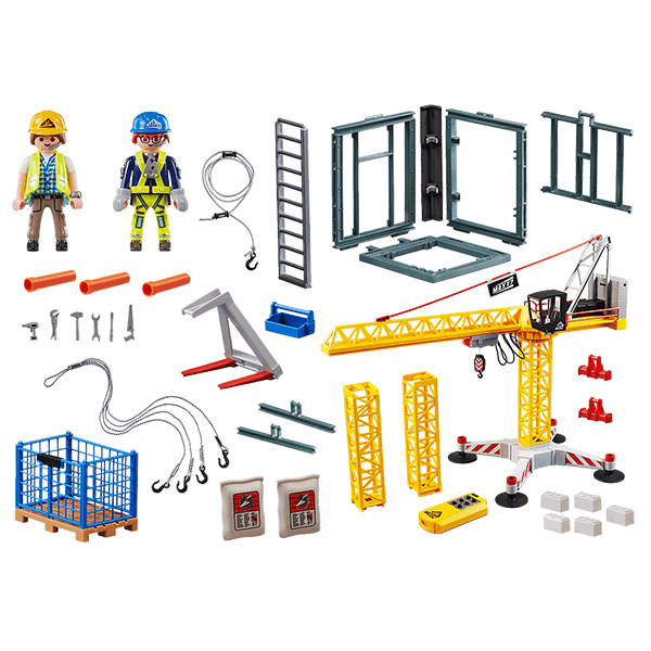 Playmobil RC Crane with Building Section