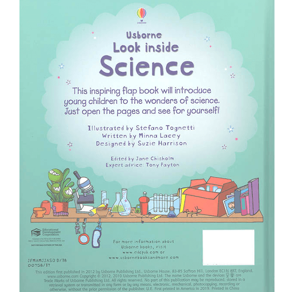 Usborne Look Inside Science Hardcover Book