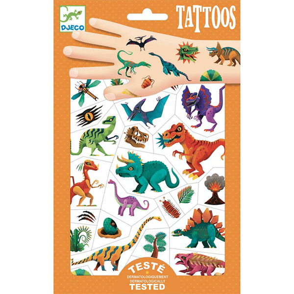 Djeco Temporary Tattoos - Dinos
