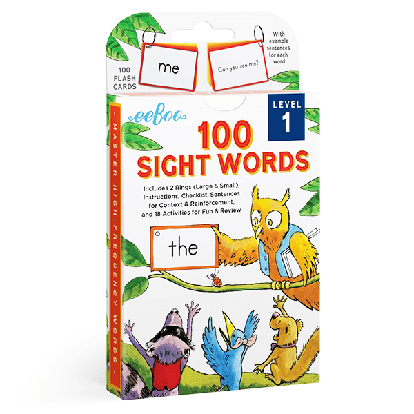 Eeboo 100 Sight Words Level 1