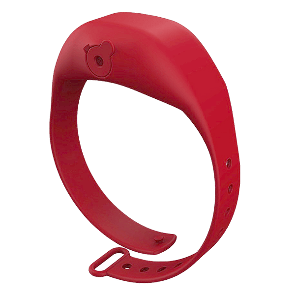 SqueezyBand Adult Red Hand Sanitizer Wristband