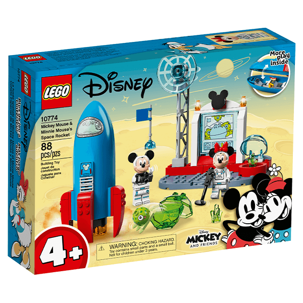 Discontinued LEGO® Disney 10774 Mickey Mouse & Minnie Mouse’s Space Rocket