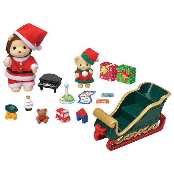 Calico Critters Mr. Lion's Winter Sleigh