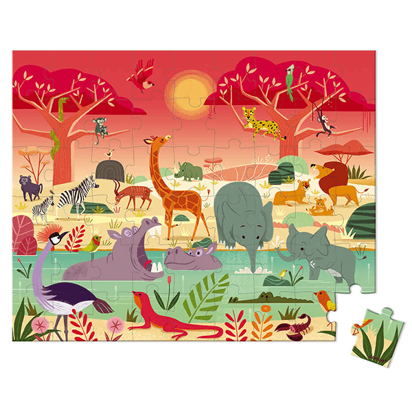 Janod Animal Reserve 54 Piece Puzzle