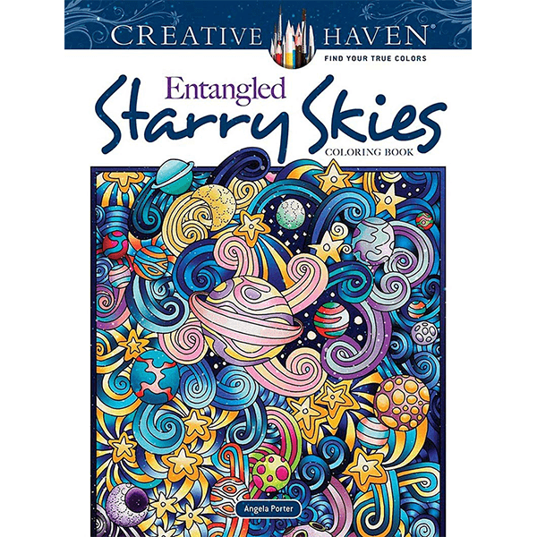 Creative Haven Entangled Starry Skies Colouring Book