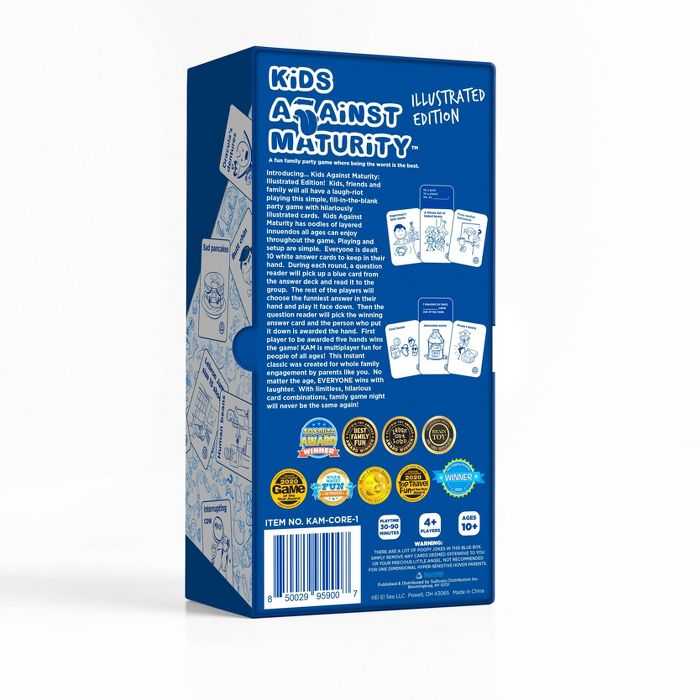 Kids Against Maturity Family Card Game (Illustrated Version)