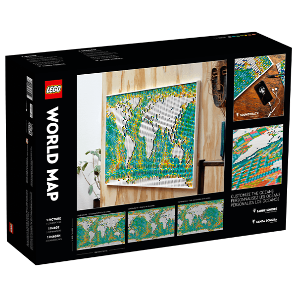 Discontinued LEGO® Art 31203 World Map