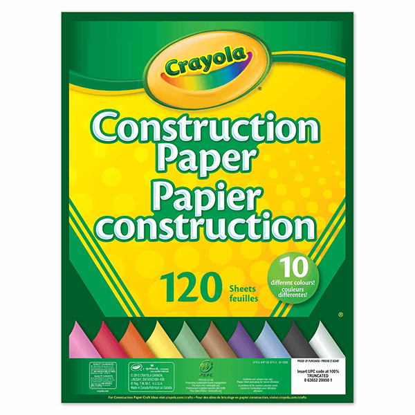 Crayola Construction Paper 120 Sheets