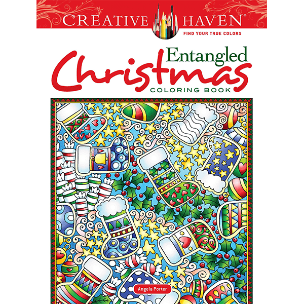 Creative Haven Entangled Christmas Colouring Book