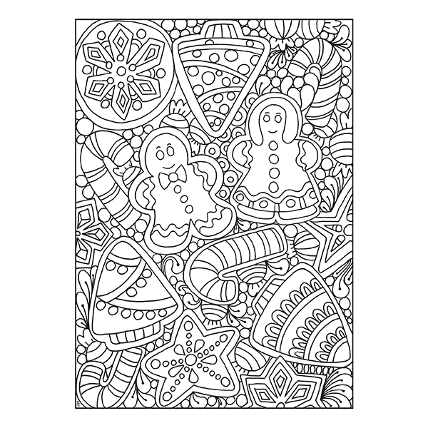 Creative Haven Entangled Christmas Colouring Book