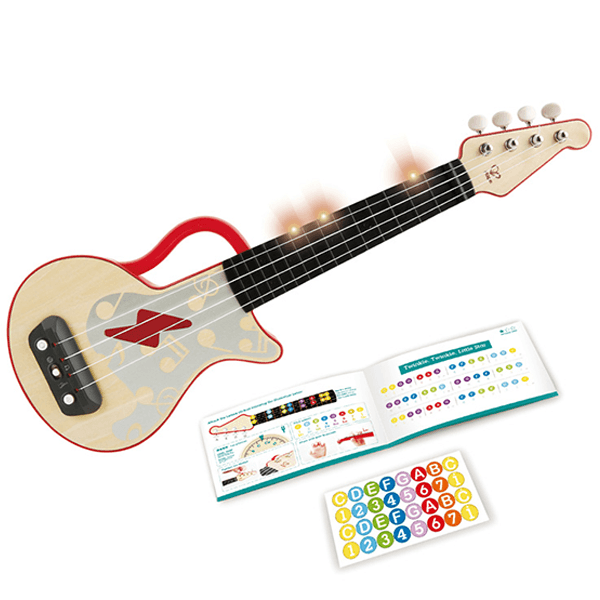 Hape Teach Yourself Electric Ukulele (Red)