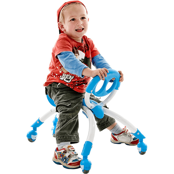 Open Box YBike Pewi Blue Ride-On Toy and Walking Buddy