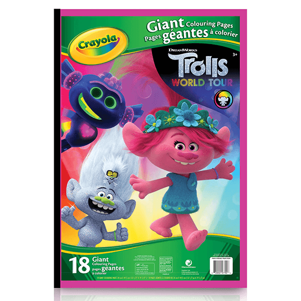 Crayola Giant Colouring Pages Trolls World Tour