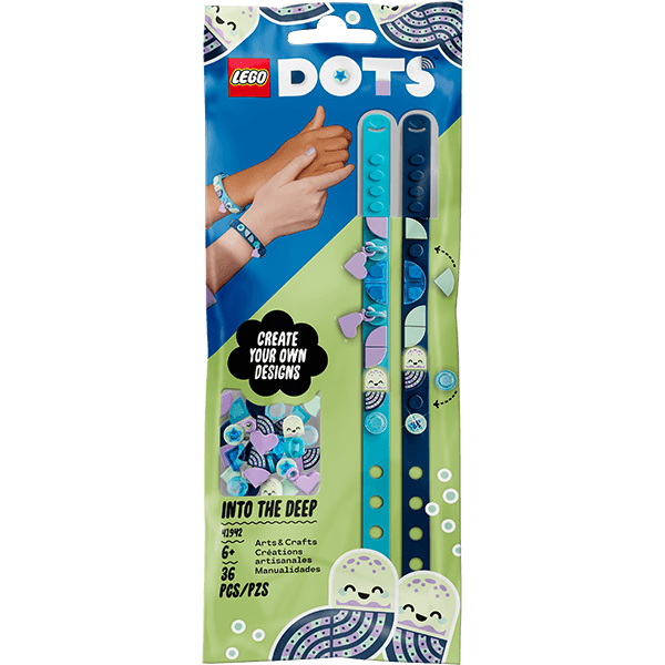 Discontinued LEGO® DOTS 41942 Into the Deep Bracelets with Charms