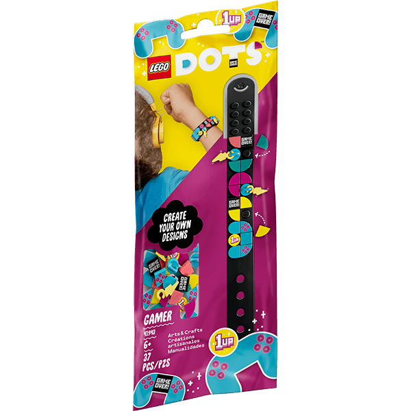 Discontinued LEGO® DOTS 41943 Gamer Bracelet with Charms